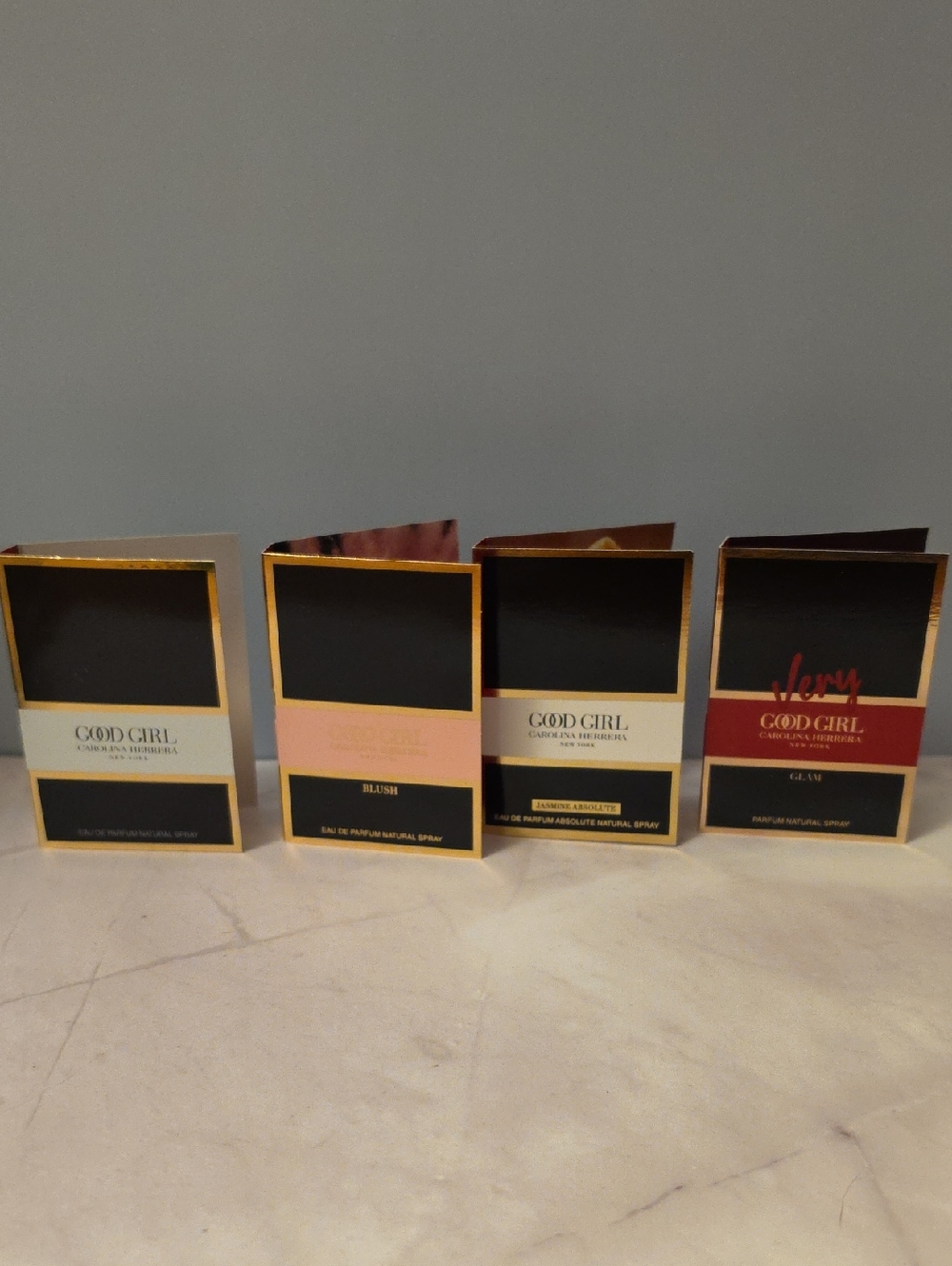 4 Carolina Herrera Good Girl Blush Very Jasmine Absolute Samples 1.5ml NEW